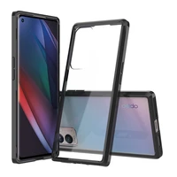 acrylic transparent phone case for oppo find x3 neo x3 pro lite reno 6 a94 a93 a12 a15 a16 a53 a54 a74 a52 a72 soft tpu cases