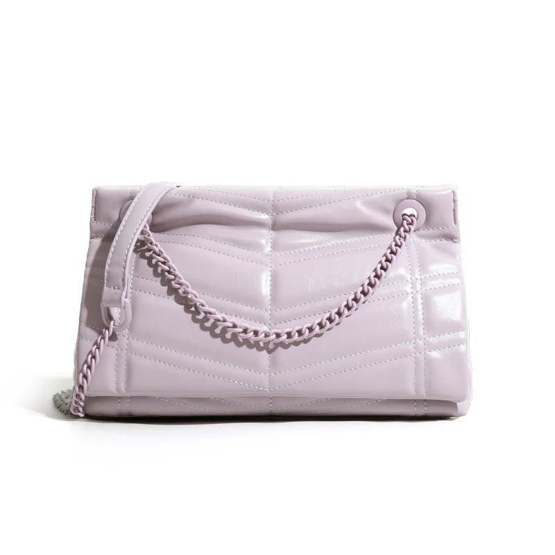 

High sense armpit tote shoulder bag checkered texture crossbody bag women fresh pu leather bag