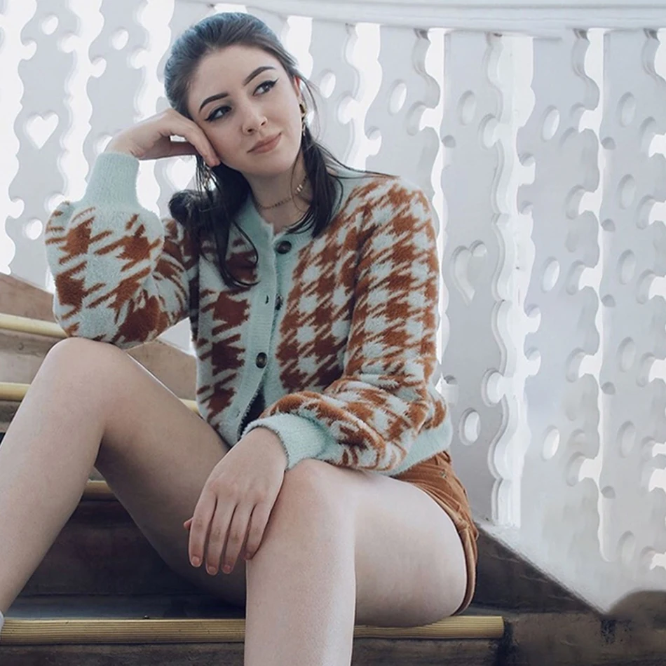 Осень зима 2019 женский модный клетчатый жилет из трех предметов облегающая юбка с