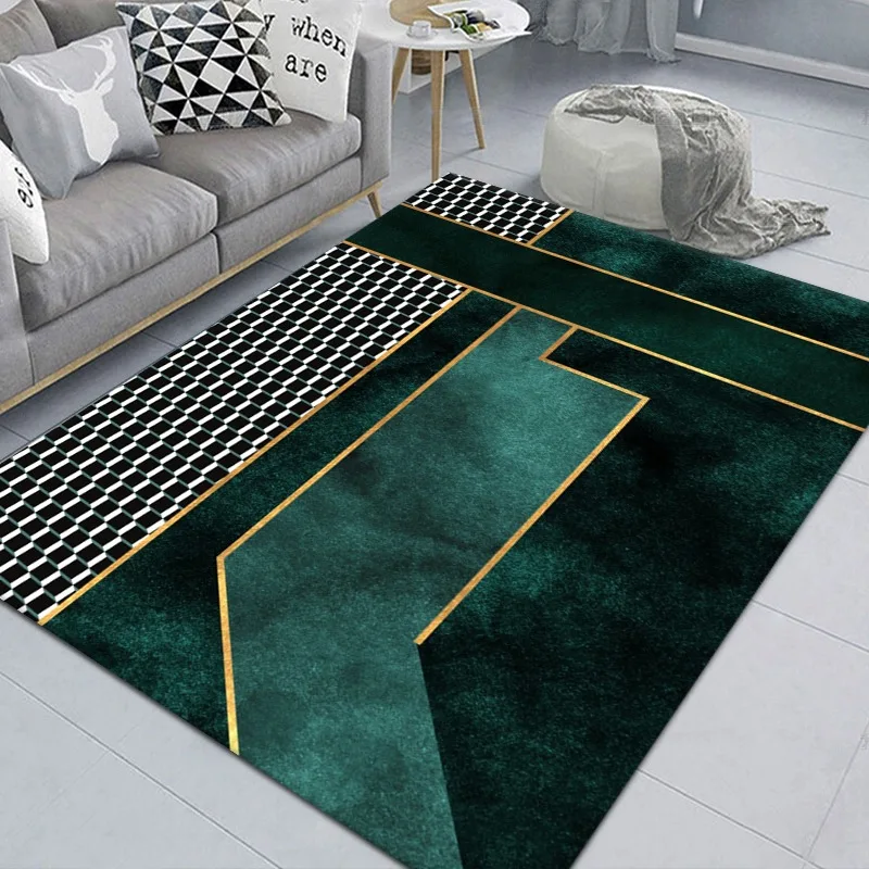 

Area Rug Of Series Deep Green Quality Print Carpets For Living Room Bedroom Bathroom Hotel Office Diningroom Anti Slip