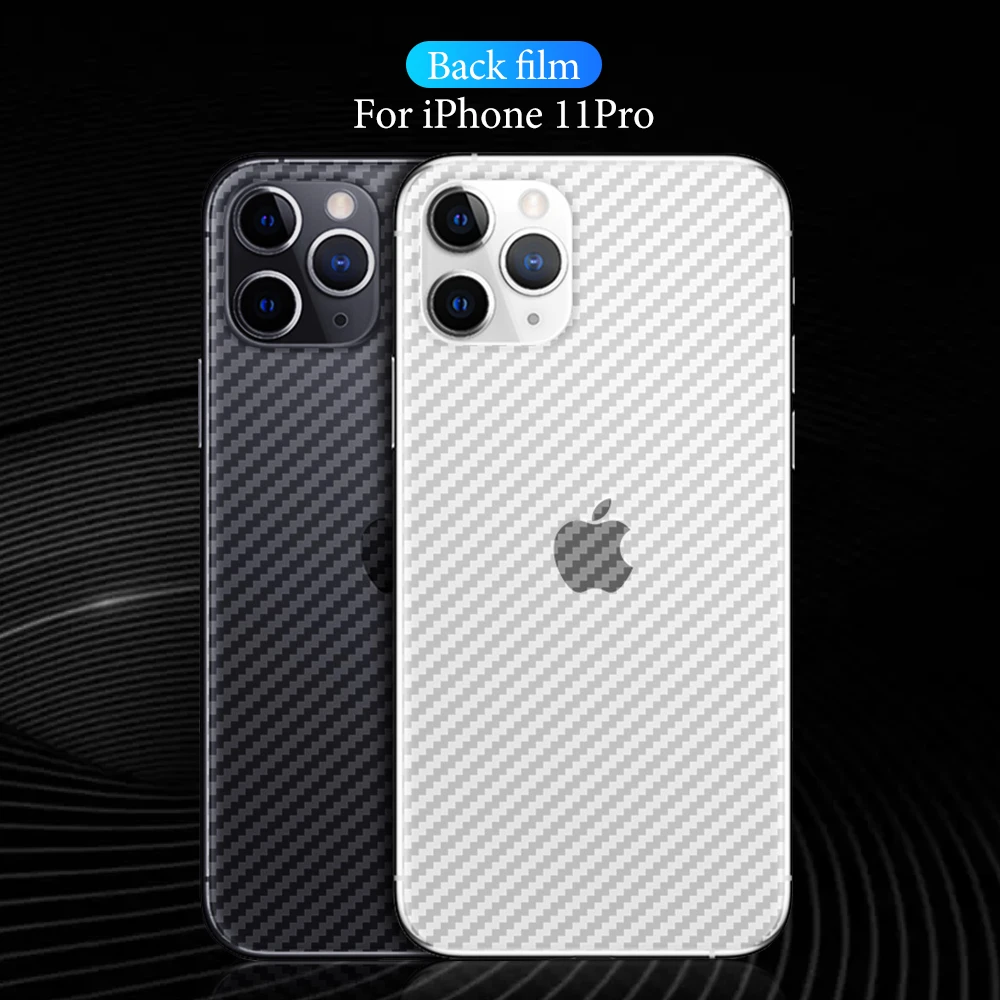 Фото Suntaiho 3D углеродное волокно задний экран протектор для iPhone 11 Pro XS MAX XR 7 plus 8X6 6s 10