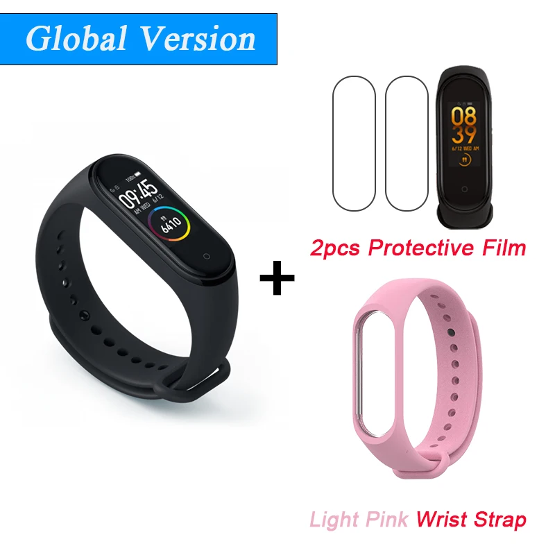 CE Add 2Film Light P Xiaomi mi Band 4 Smart mi band 4 водонепроницаемый пульсометр фитнес 135 мАч Bluetooth 5,0 50 м цветной экран - Цвет: CE Add 2Film Light P