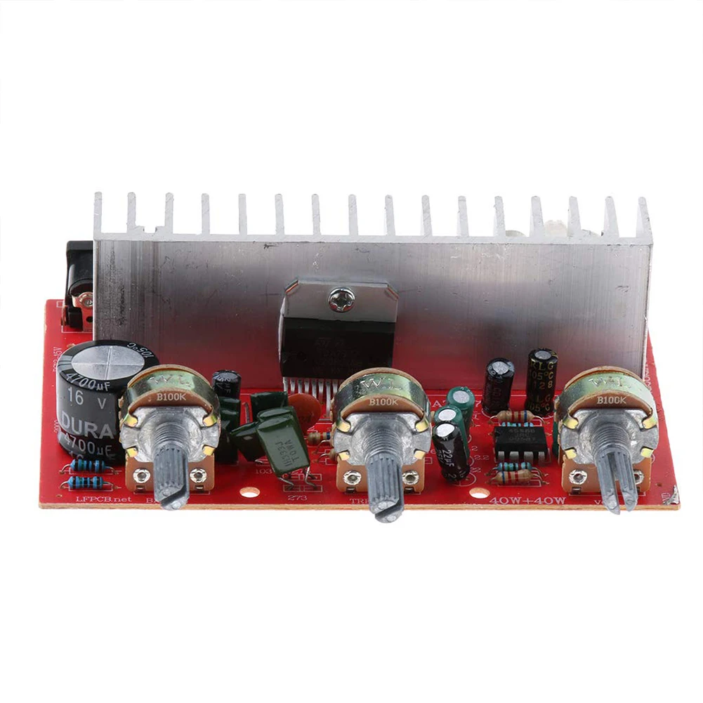 Двухканальный 40 Вт + для динамиков DC12V-15V сабвуфера музыкальная домашняя