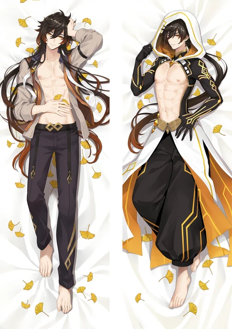 Game Genshin Impact Zhong Li Pillow Case Dakimakura Zhongli Dakimakura ...