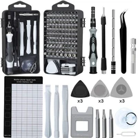 122 in 1 professional mobile phone repair tool kit with a multi function tool set for mobile phone and tablet repairs tools