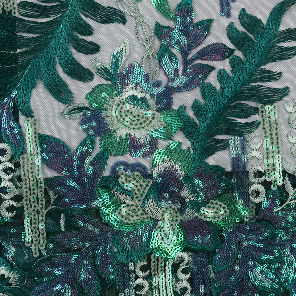 NIAI африканская кружевная ткань высокое качество французская кружевная ткань вышитое нигерийское Тюлевое кружево ткань для свадебного платья XY2975B-6