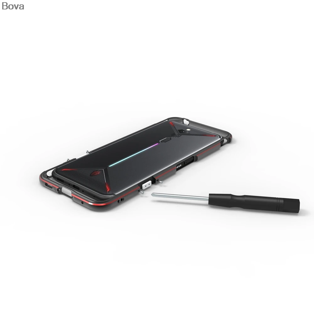 Чехол для Nubia Red Magic 3 Роскошный ультра тонкий алюминиевый бампер для zte Nubia Red Magic 3+ 2 пленки(1 передняя+ 1 задняя