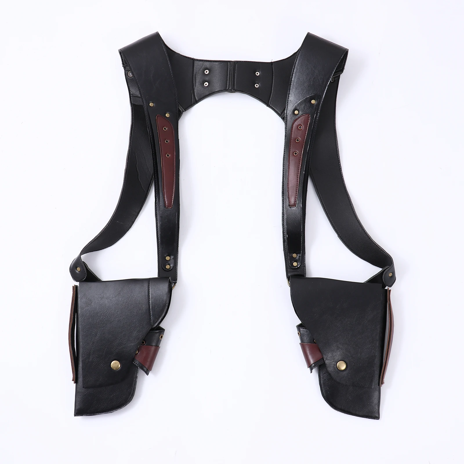

Adult Shoulder Bag Costume Retro Medieval Renaissance Warrior Leather Straps Satchel Body Shoulder Harness for Cosplay Accessory