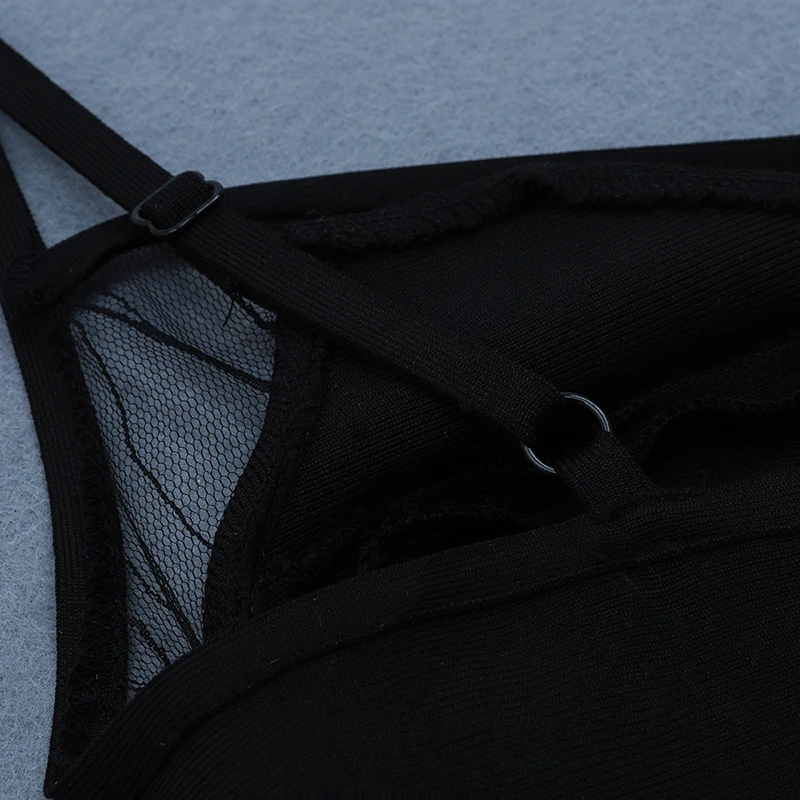 INDRESSME, коллекция, женское сексуальное платье с v-образным вырезом, на тонких бретелях, кружевное, с вырезом, Бандажное платье, вечерние, без рукавов, с разрезом, облегающее платье