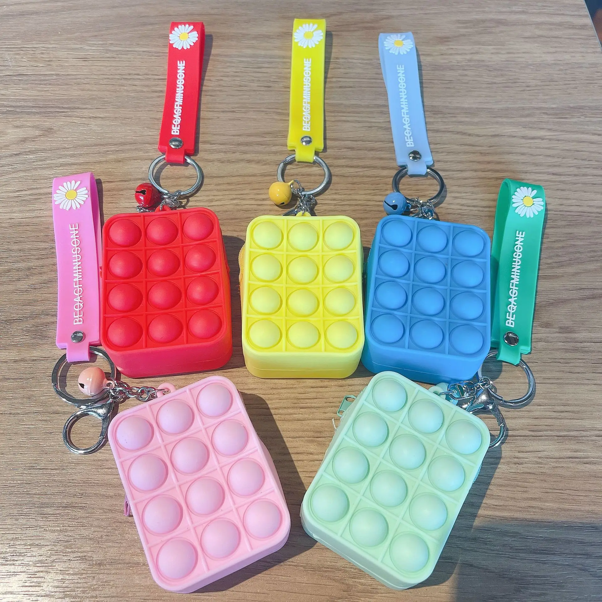 

Kawaii Fidget Toys Silicone Coin Purse Antistress Simpl Dimmer Simple Dimple Pencil Cases Square Cute Storage Bag Keychain Gift
