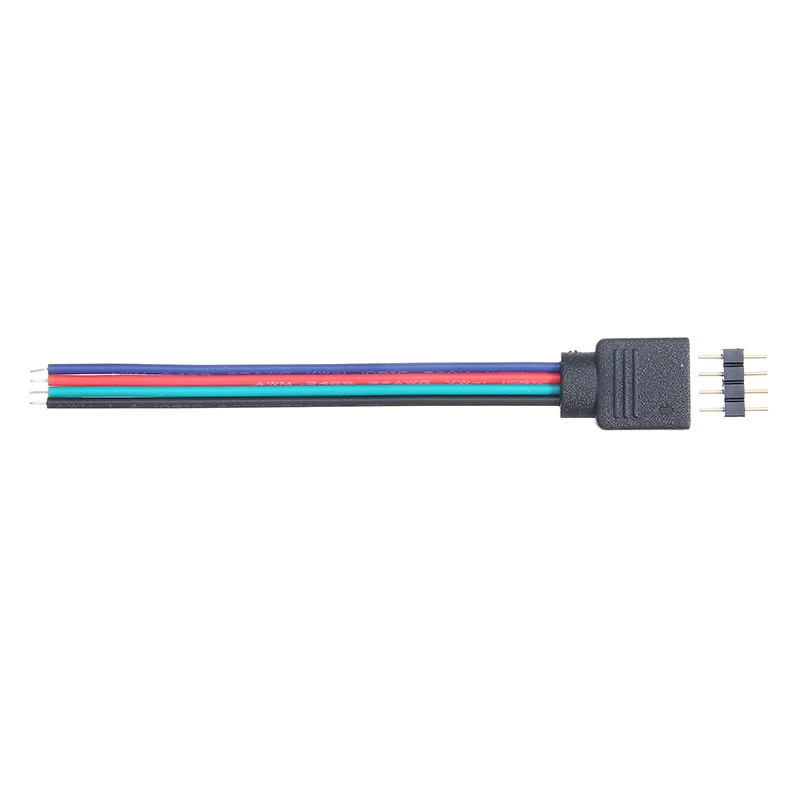 10 шт. соединительный кабель с разъемом кабеля 3528 5050 RGB 4 Pin типа папа + Женский