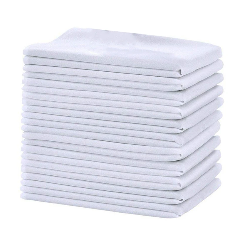 

12 Pieces / Pack Of Cotton Napkin Napkin Hotel Napkin Wedding Banquet Thick Thick Cloth Wipe