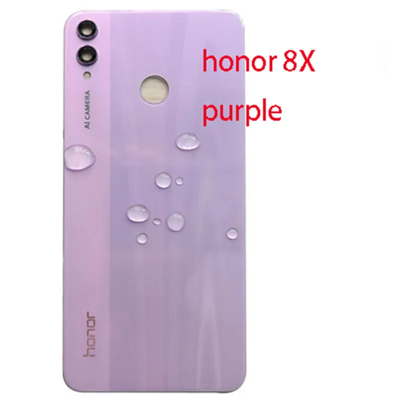 Чехол для аккумулятора Honor 8X Задняя стеклянная панель HUAWEI крышка + клейкая