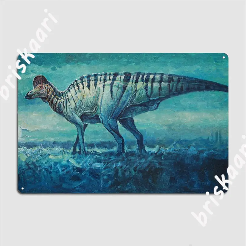

Прерий Луна коритозавр металлический плакат для кинотеатра гаража гостиной персонализированный Настенный декор жестяные плакаты