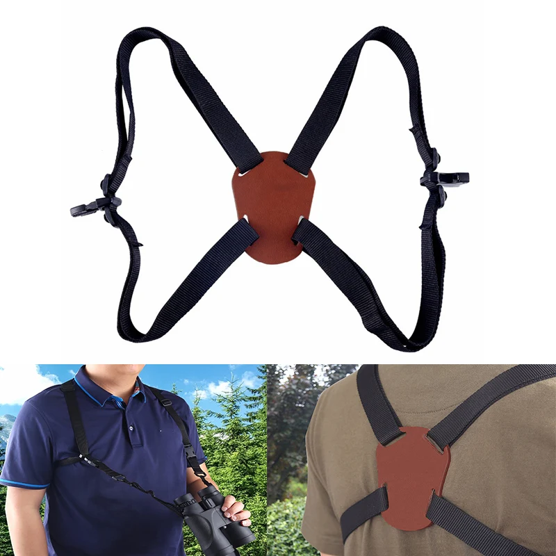 X Shaped бинокулярный Бандаж регулируемый прочный стабильный безопасный плечевой