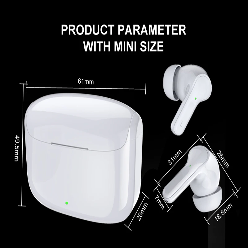 

Hunting Headset Fast Delivery Waterproof Deep Bass Earbuds True Wireless Stereo Headphone With Mic Sport Earphone For SmartPhone