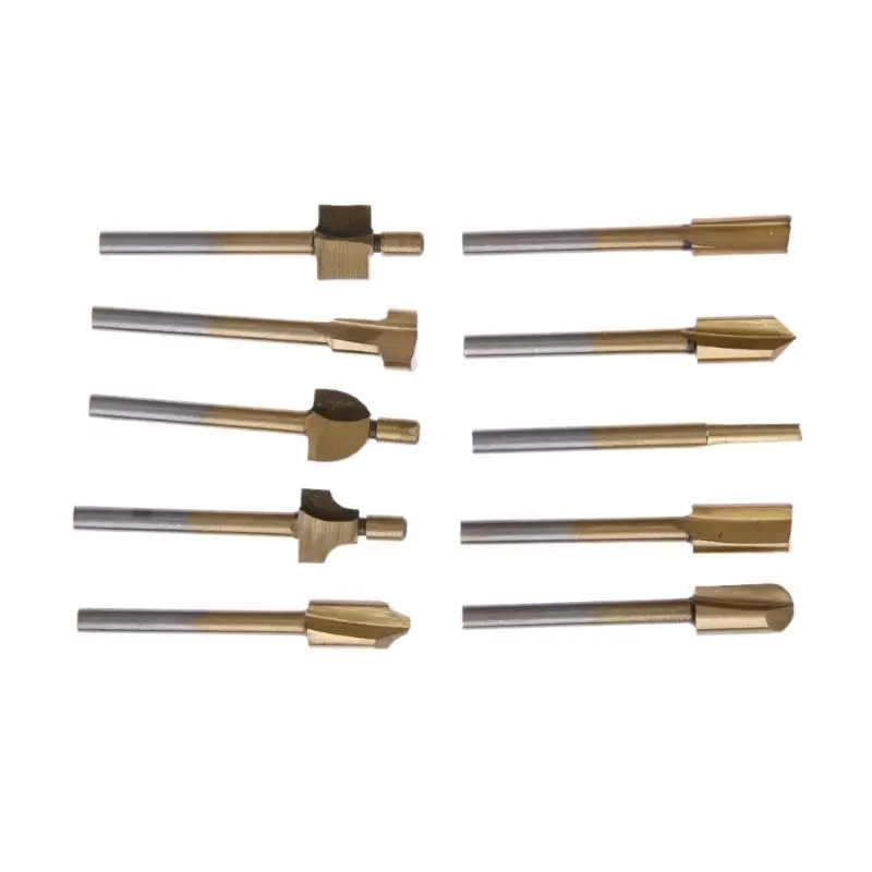 Фрезы по дереву с хвостовиком мини фрезы из быстрорежущей стали титановым