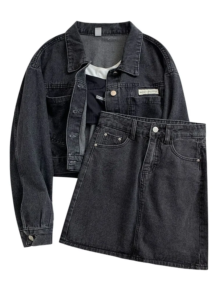 Женский летний костюм яркая Модная Джинсовая куртка в Корейском стиле новинка 2021