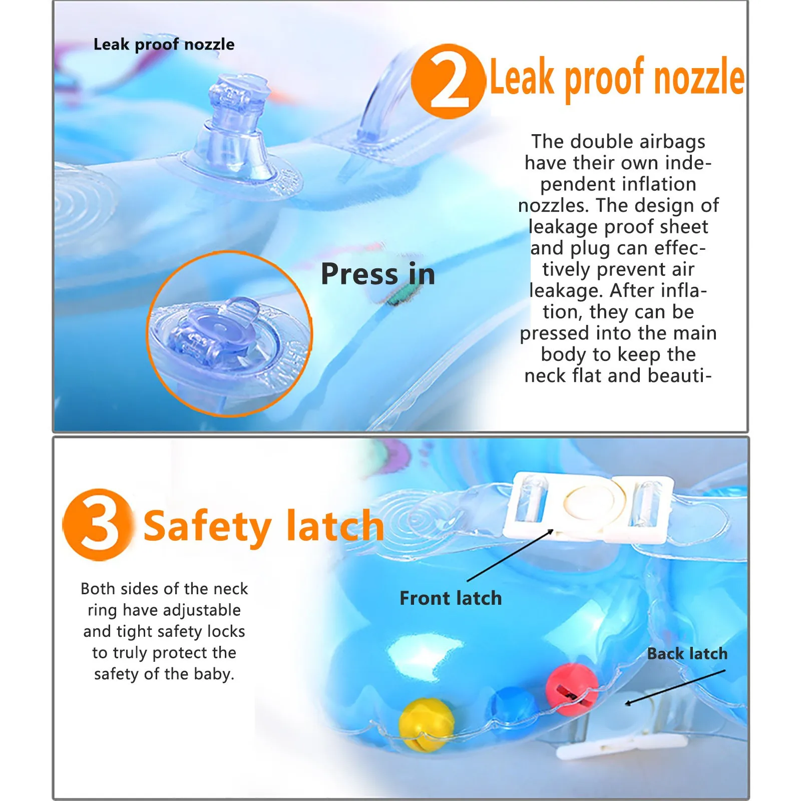 Для детей и младенцев для плавания защитный круг на шею кольцо Безопасность