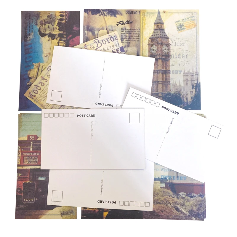 

20 шт./упак. старые фотографии, пейзаж Парижа, открытки, Коллекционирование открыток, поздравительная открытка, подарок на Рождество