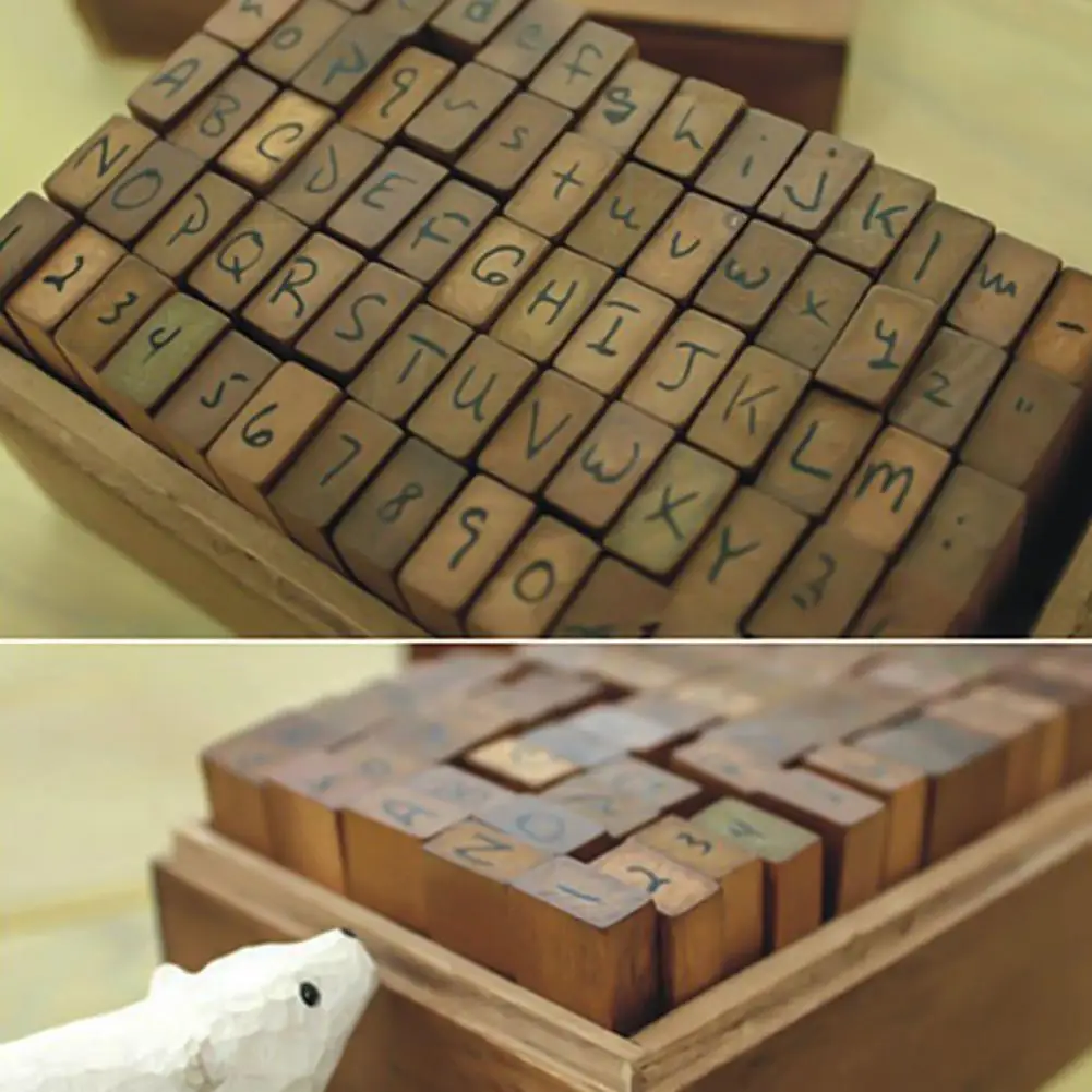 70 шт. DIY номер Алфавит Комбинации письмо печать для дневника Ablum Свадебные буквы