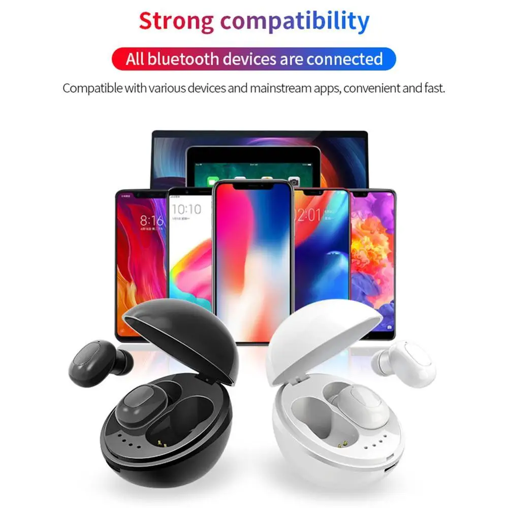 McGeSin Bluetooth наушники настоящие беспроводные спортивные музыкальные мини