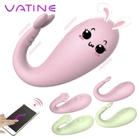 8 frequency vibrator g spot massage silicone wireless app remote control bluetooth connect sex toys for women