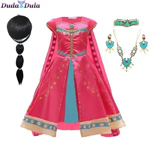 kids carnival party jasmine cosplay costume for girls childrens dress princess girl dress role costume performance costume free global shipping