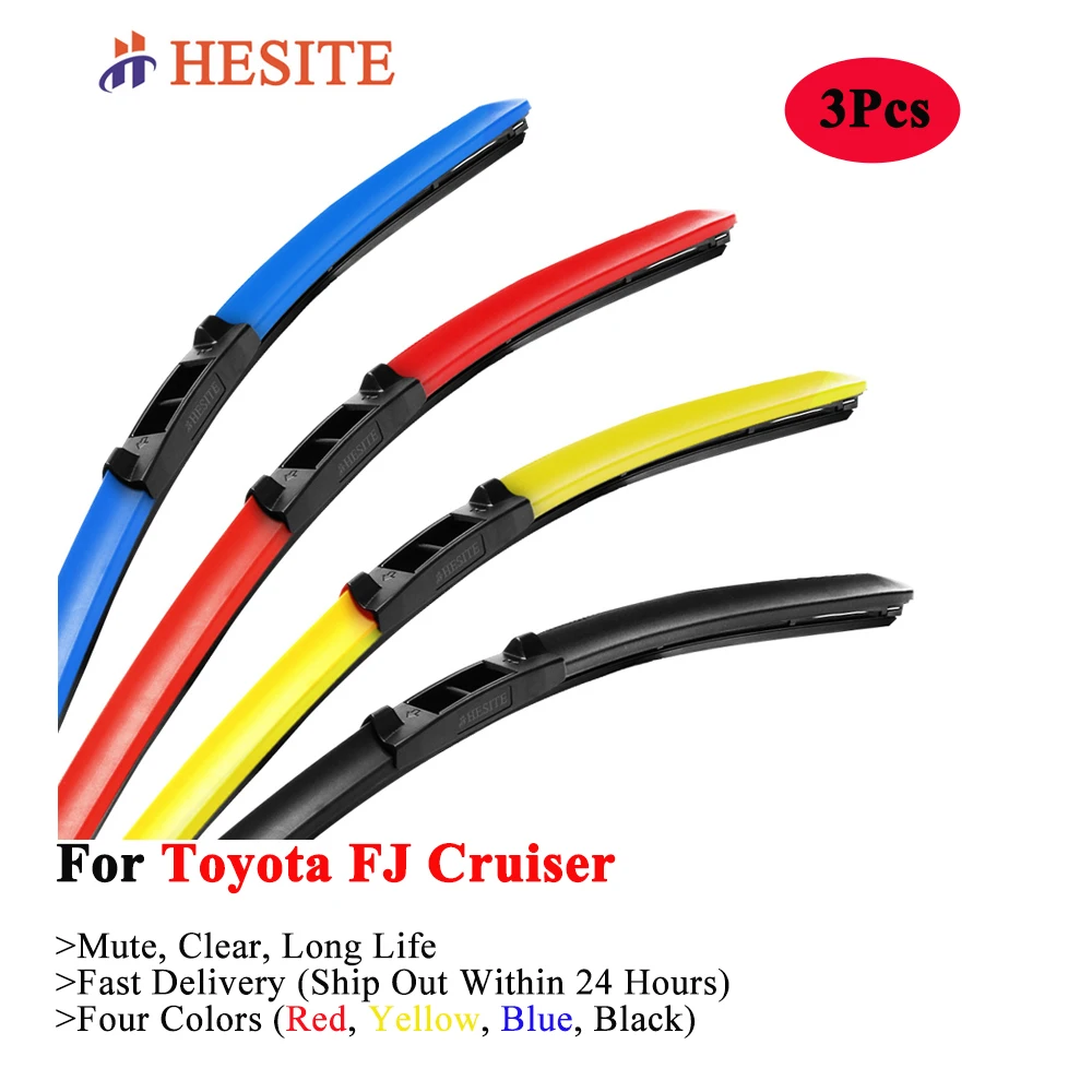 Щетки стеклоочистителя для Toyota FJ Cruiser 2010 2014 Fit H1 U J Hook Arms 2 шт. 2020 Новейший цветной