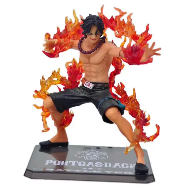 One Piece Portgas D Ace Battle Fire Action Figures Toys Japan Anime Collectible Figurines PVC Model Toy for Anime Lover Figurine 2