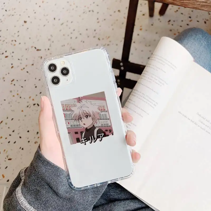 

Hunter X Hunter Killua Zoldyck Anime Phone Case Transparent for iPhone 11 12 mini pro XS MAX 8 7 6 6S Plus X 5S SE 2020 XR