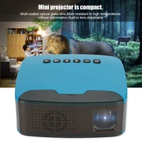 2021 new mini projector 18w blue my20 micro projector with 13ansi lm brightness support av hdmi usb tf ukeu plug