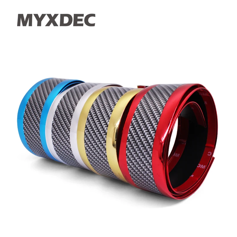 Автомобильная полоса для бампера автомобильная наклейка пленка из углеродного