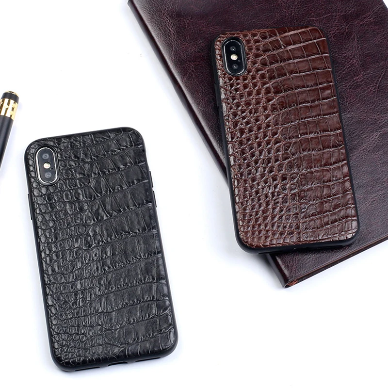 Роскошный чехол из натуральной крокодиловой кожи для iphone 12 iPhone X XR XS MAX 7 8 Plus 11pro
