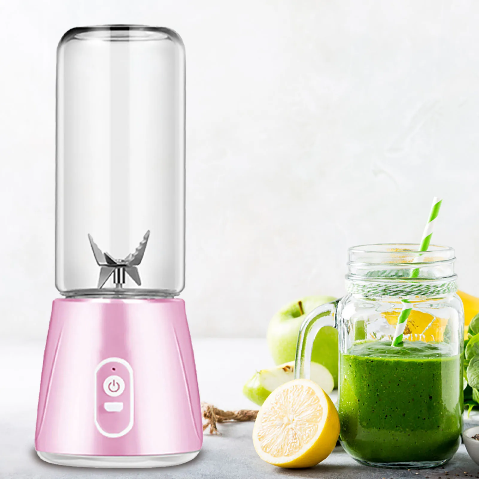 

380ml Powerful Smoothie Blender Electric Portable Juicer Blender Cup Household Fruit Mixer Rechargeable Juice Blender Juicers