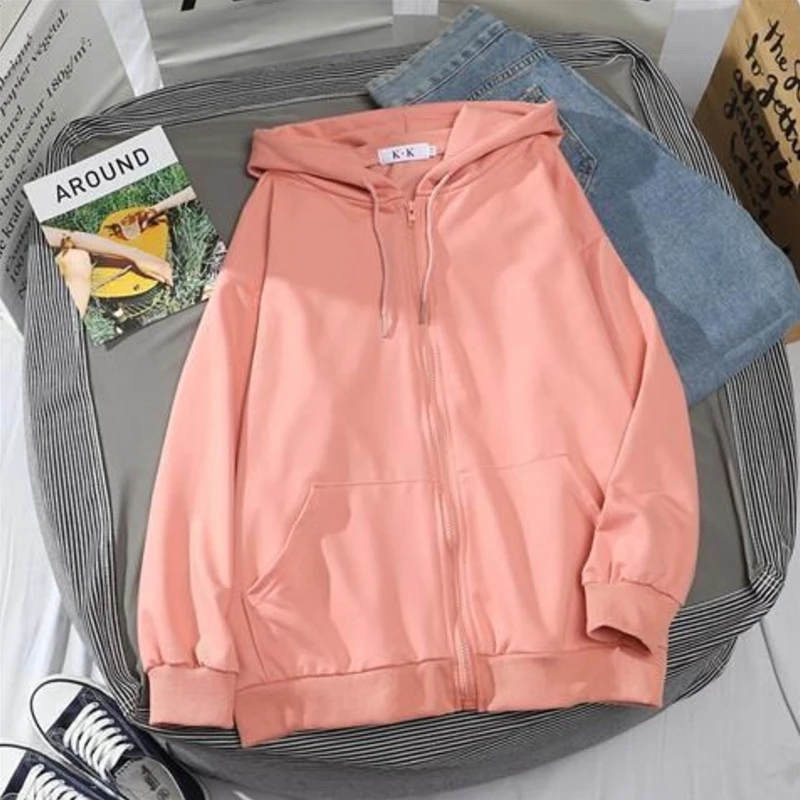 

Женский однотонный пуловер на молнии с длинным рукавом