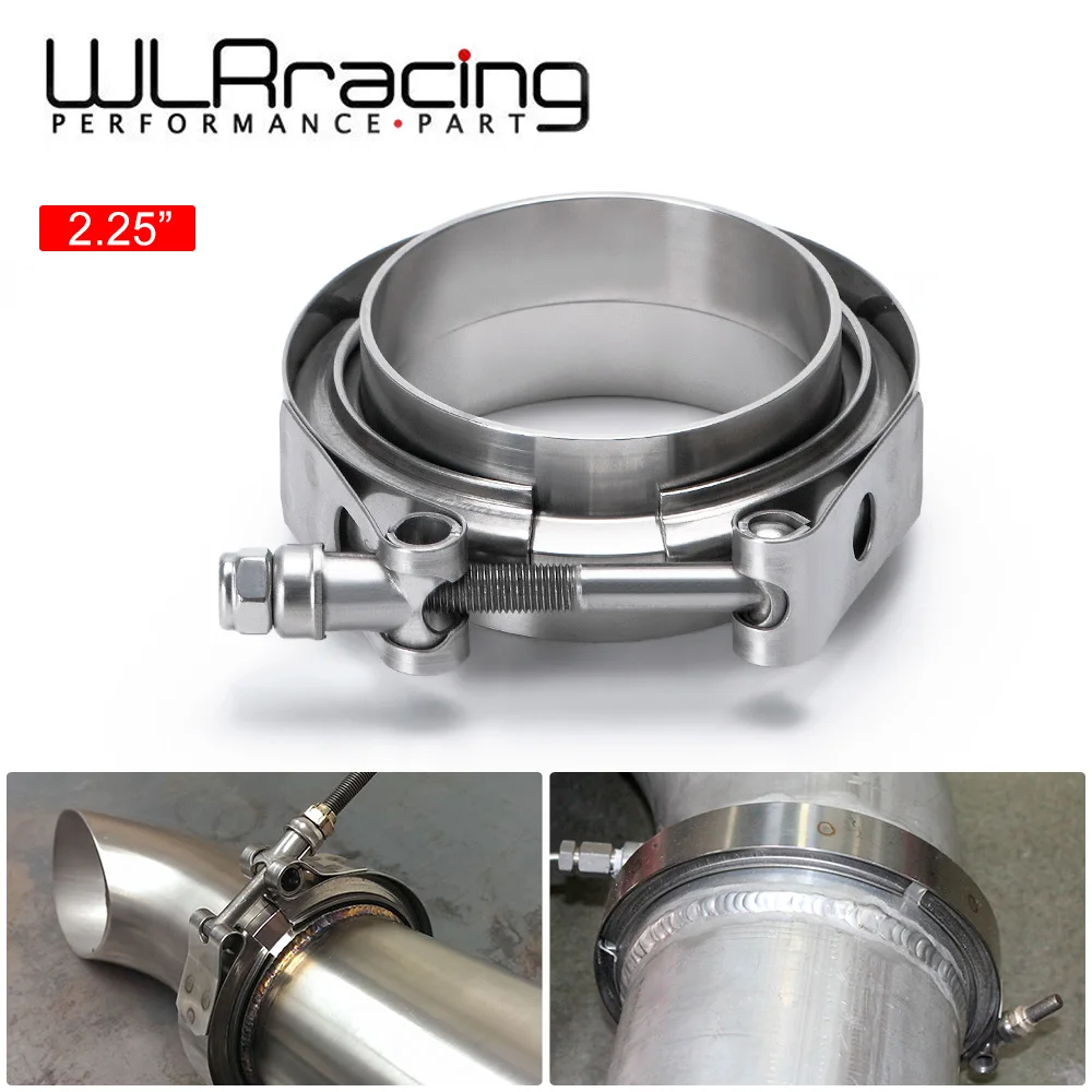 

WLR-2,25 "57 мм SUS 304 нержавеющая выхлопная v-образная полоса зажим ФЛАНЕЦ НАБОР v-полоса Vband Мужской Женский Фланец дизайн автомобильные аксессуары