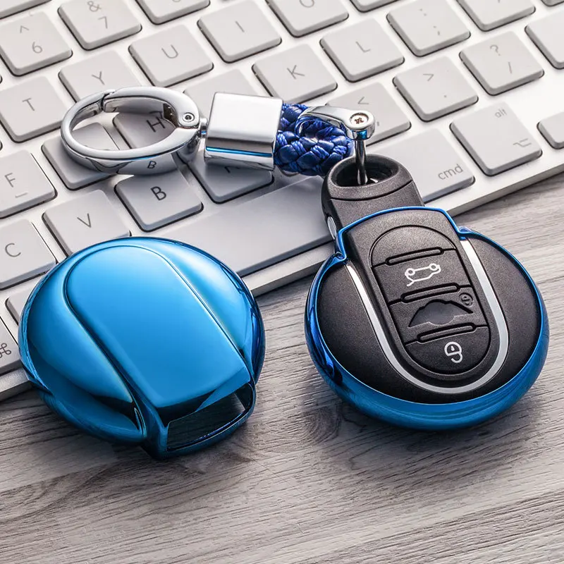 Чехол для ключа из мягкого ТПУ BMW Mini Cooper One S Clubman R55 R56 R57 R58 R59 R60 R61 2019|Футляр