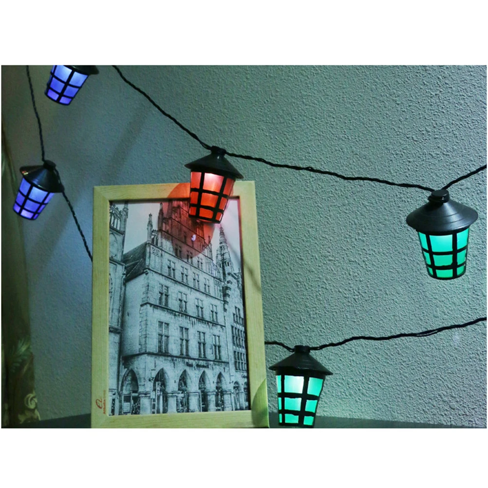 

Solar String Lights 10LED Lantern Light With 2 Modes Outdoor Lamp Waterproof Courtyard Garden Decoration LED Fairy String Lights