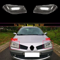 headlight lens for renault megane 2006 2007 headlamp cover car replacement auto shell