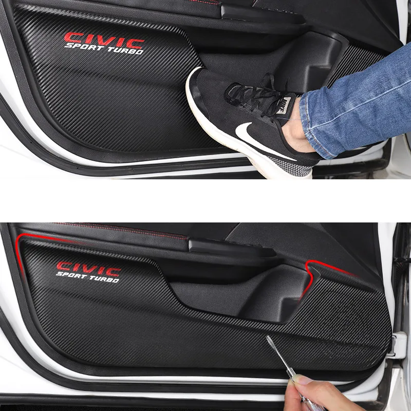 4 шт./компл. двери автомобиля Противоударная накладка протектор коврик дети анти