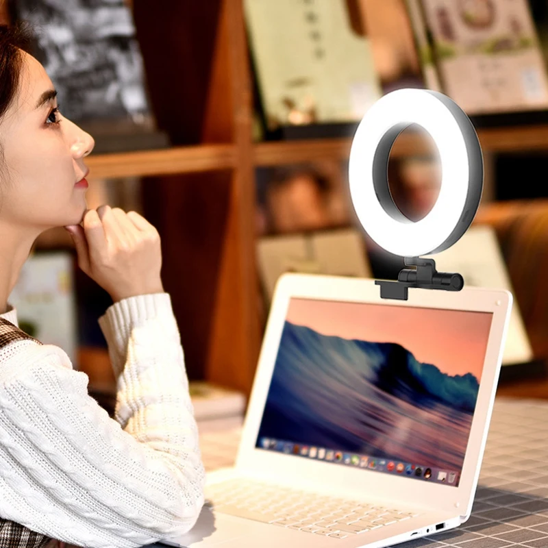 fill light mini portable color temperature adjustment 200mah battery mobile phone computer camera live beauty fill light free global shipping