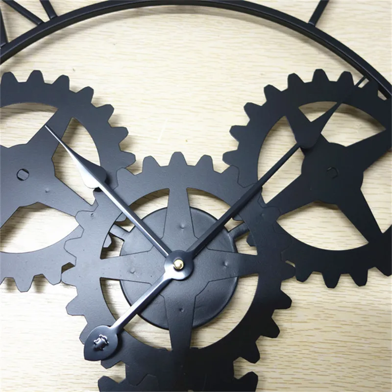 Часы в европейском стиле ретро металлические железные настенные часы с римскими