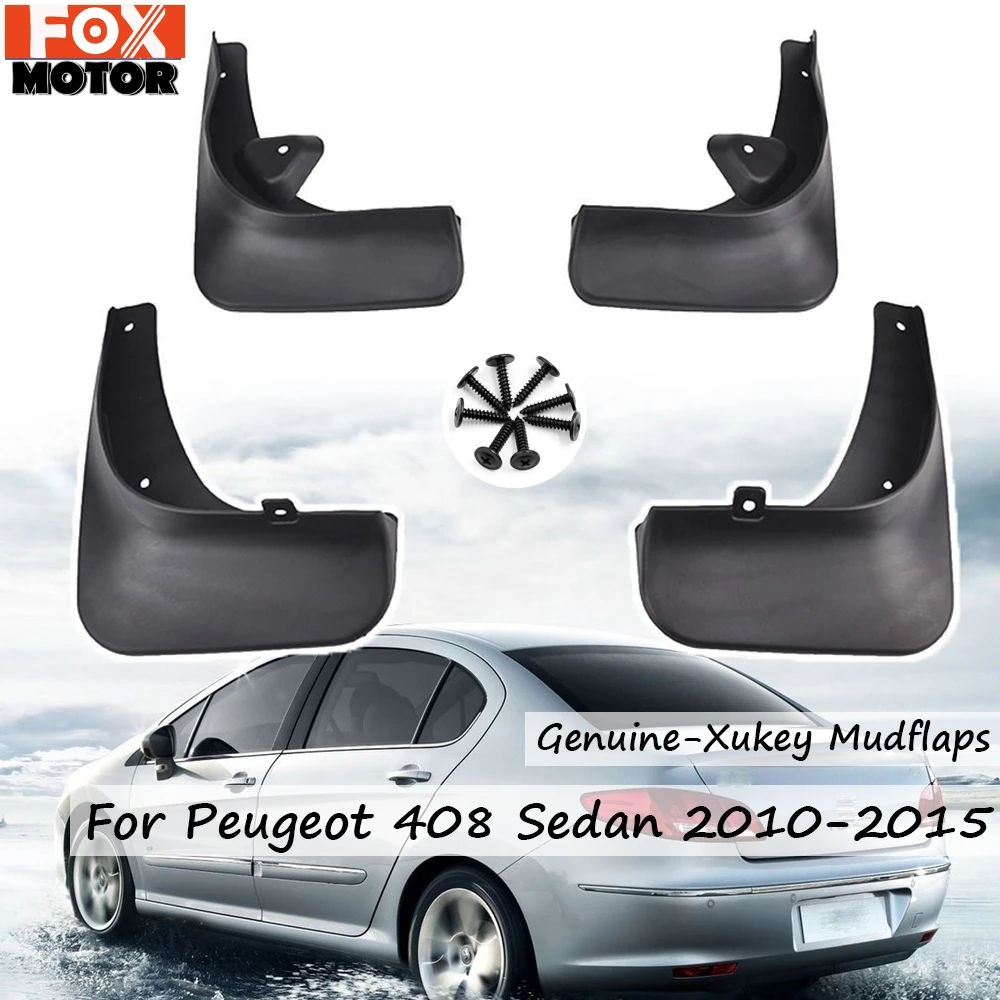 Для Peugeot 408 седан брызговики брызговик 2010 2015 крыло 2011 2012 2013 2014 спереди и сзади