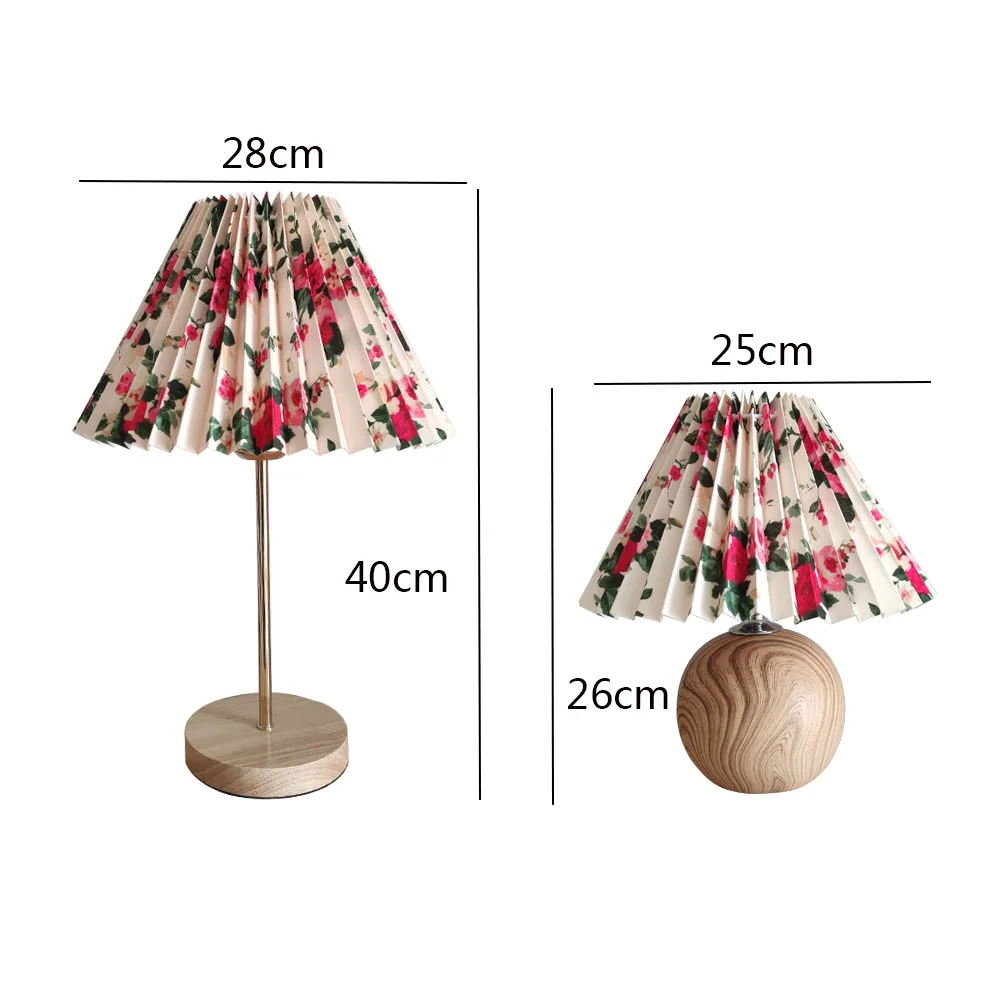 

Xianfan new wood base indoor lighting for reading decorate 110V-220V table lamp with cloth composite PVC lampshade warn color
