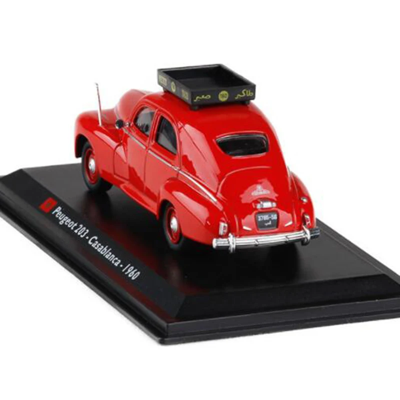 Красный цвет 1:43 Масштаб металлический сплав классический Peugeot 203 casablanca 1960 такси