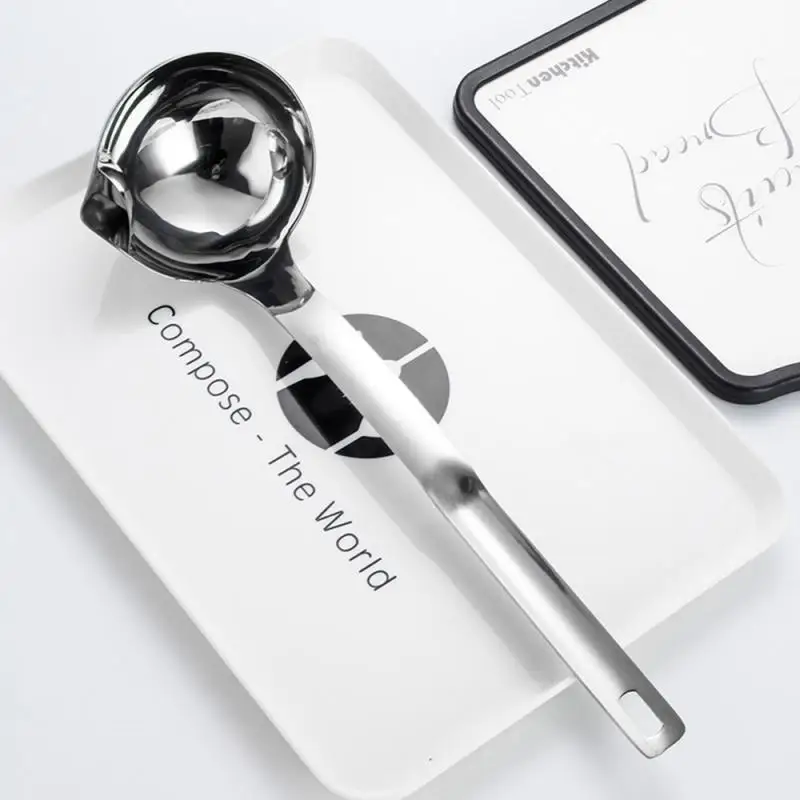 

Stainless Steel Scoop Filter Gadgets Grease Spoon Colander Spoon Soup Oil Separation Cooking Colander Kitchen Tableware Tools