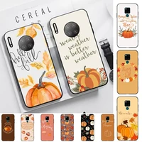 toplbpcs pumpkin happy fall phone case for huawei mate 20 10 9 40 30 lite pro x nova 2 3i 7se