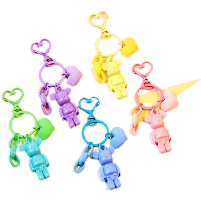 DIY смешанные цвета аниме мультфильм Popobe мрачный медведь подвеска из смолы