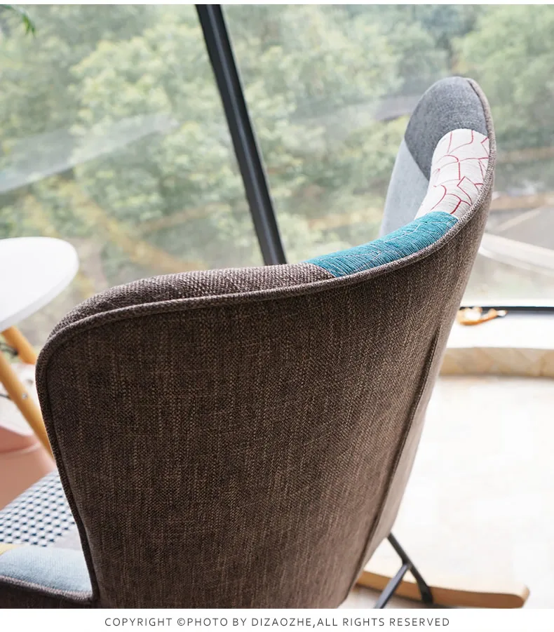 Кресло качалка в скандинавском стиле кресло для взрослых домашнее отдыха мебель